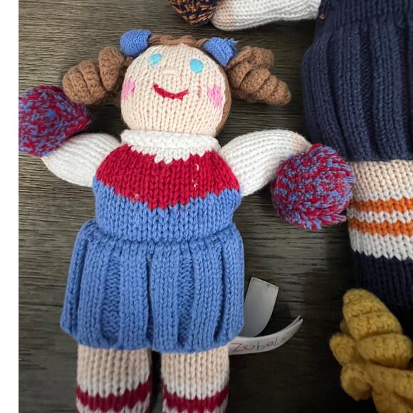 Zubels Knit Cheerleader Set of 4 - Picture 4 of 9